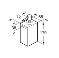 DOSIFICADOR JABON ENCIMERA RUBIK ROCA